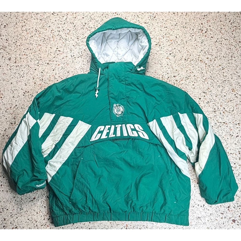 Mitchell & Ness Hardwood Classics NBA Boston Celtics Embroidered Jacket Size 3XL